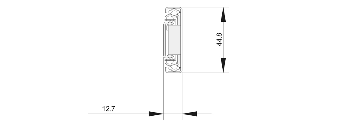 4501A可調三節(jié)鋼珠滑軌